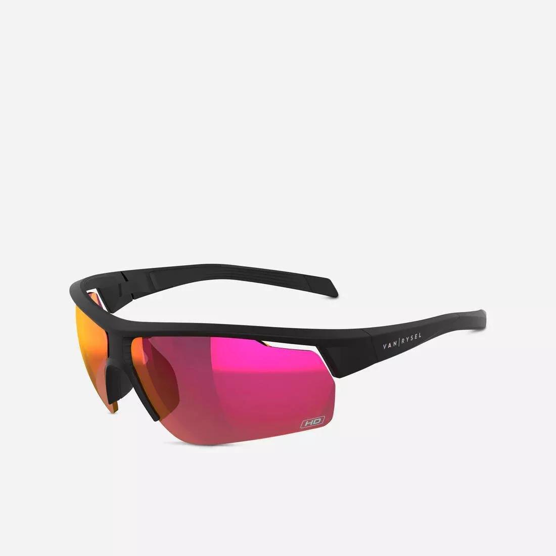 Adult Cycling Cat 3 High Definition Sunglasses - Perf 100, Black, , medium
