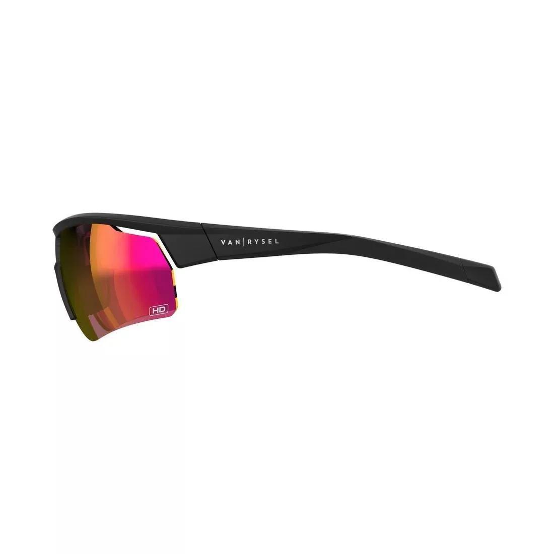 Adult Cycling Cat 3 High Definition Sunglasses - Perf 100, Black, No Color, large image number 2