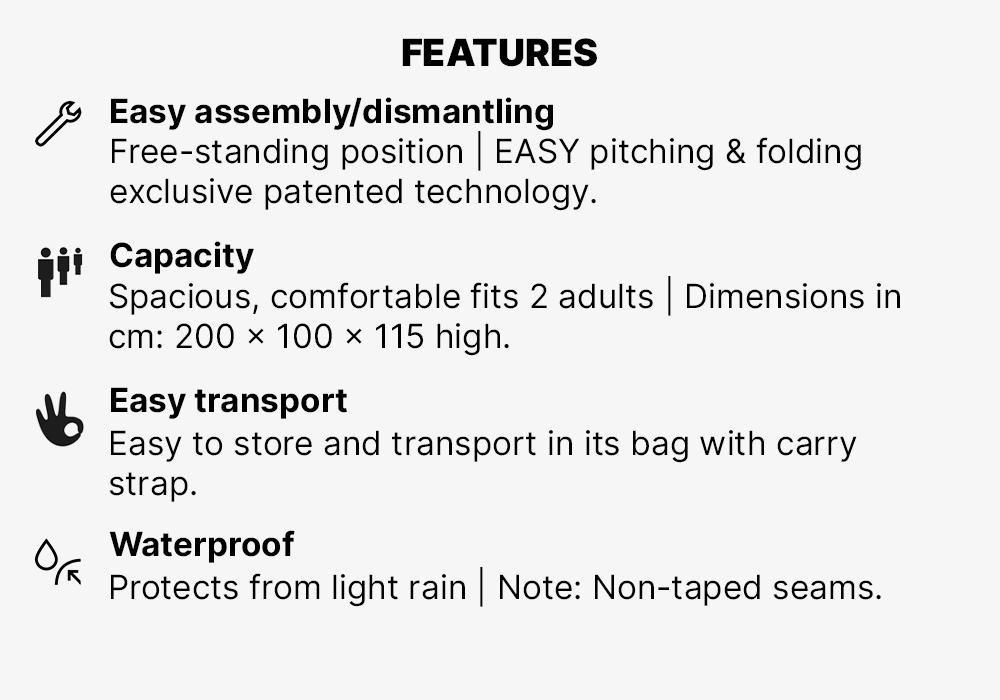 Instant Camping Shelter - 2 Person - 2 Seconds Easy 2P Xl Fresh, No Color, large image number 15