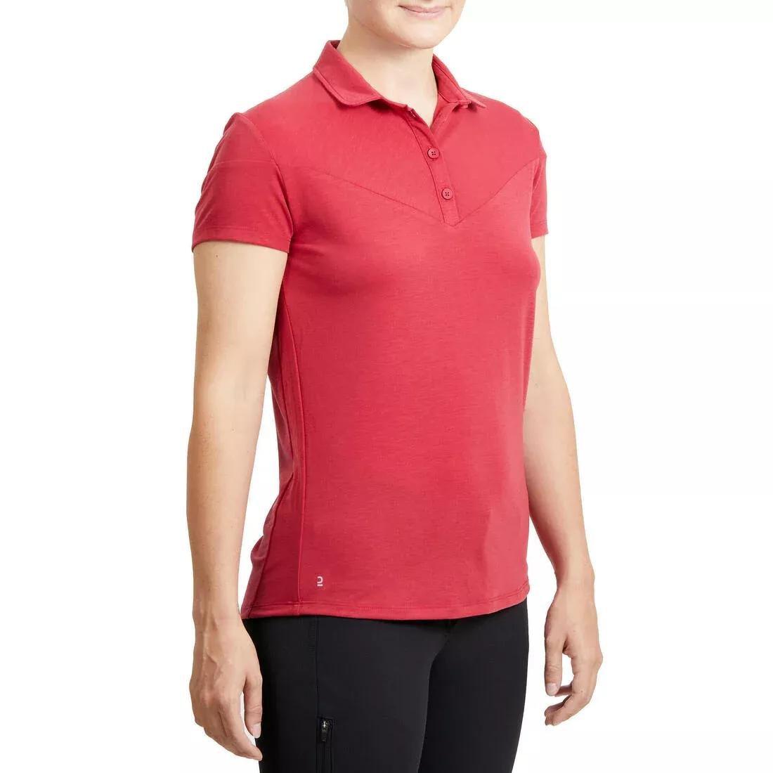 Horse Riding Short-Sleeved Polo Shirt 100, Black, No Color, large image number 10