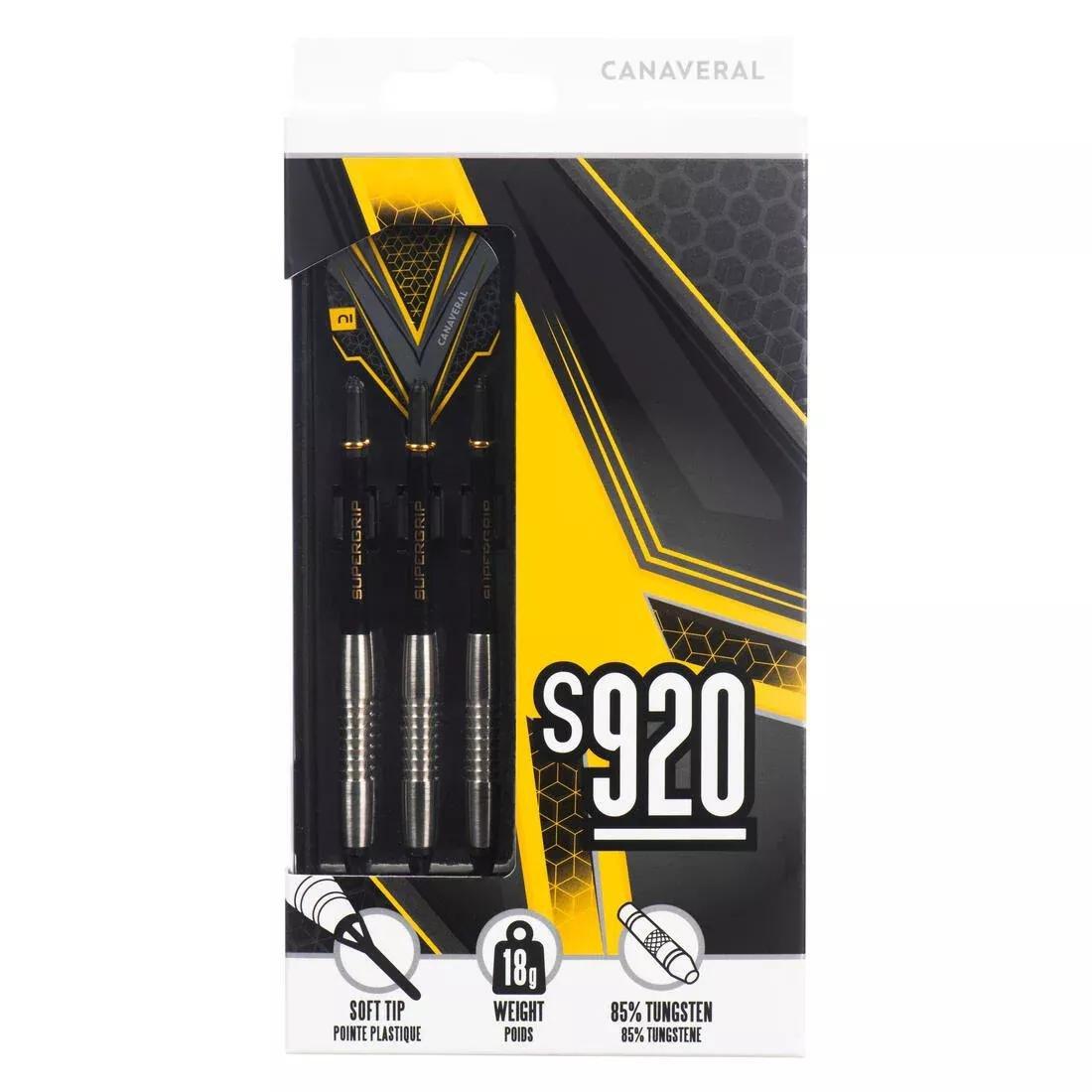 Soft Tip Darts Tri-Pack - S920, Yellow, No Color, large image number 1