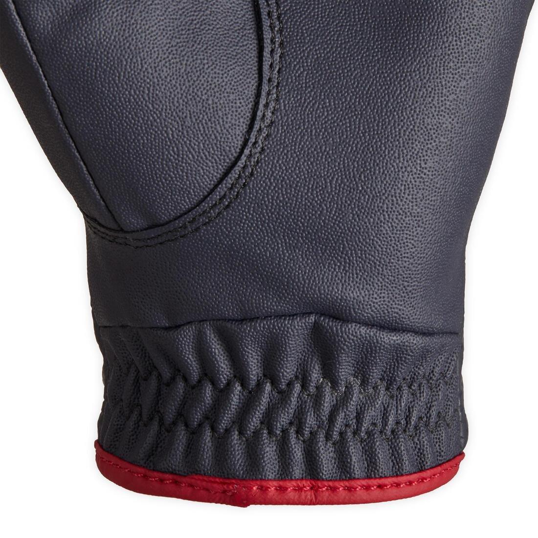 Women's Horse Riding Gloves 500, Black, No Color, large image number 9