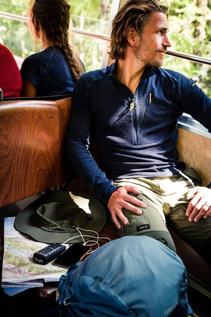 Men Anti-Uv Hat, Beige, No Color, medium