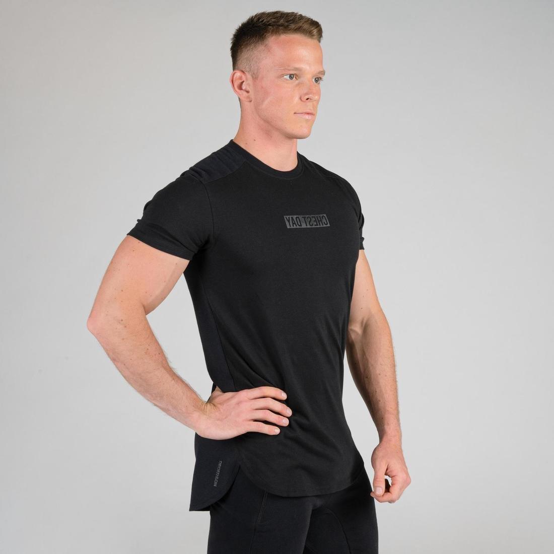 Weight Training Chest Day T-Shirt, Black, , large image number 14