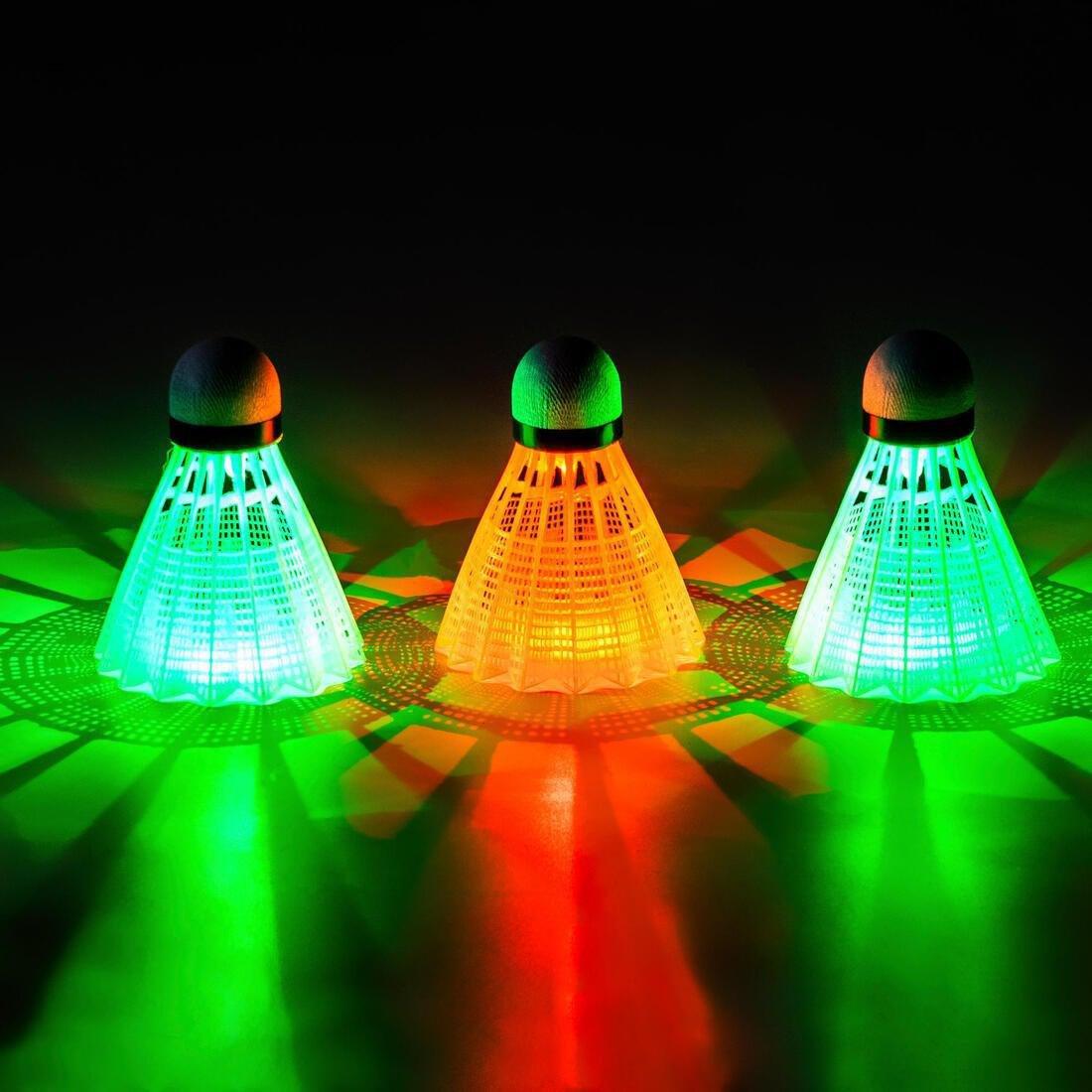 Badminton Luminous Recreational Shuttlecock Set Magic Night, No Color, large image number 2