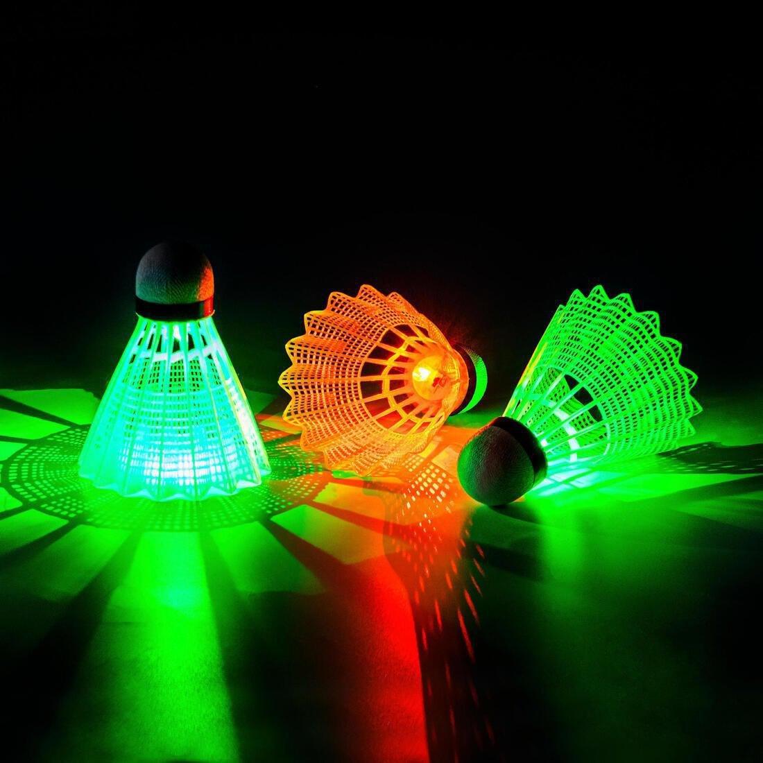 Badminton Luminous Recreational Shuttlecock Set Magic Night, No Color, large image number 3