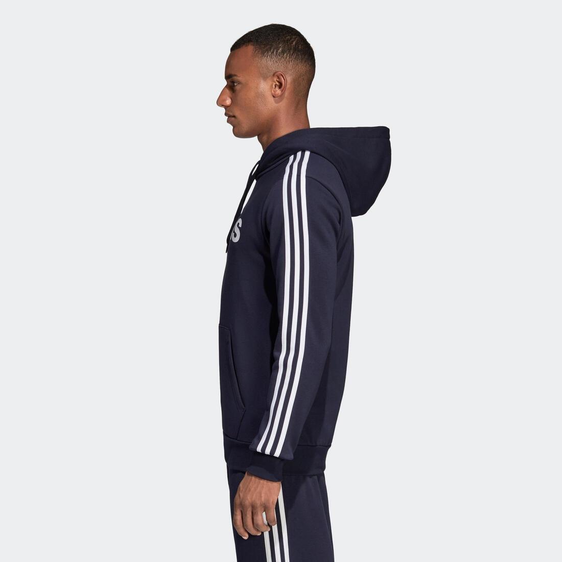 Men Adidas Hoodie, Navy Blue, No Color, large image number 2