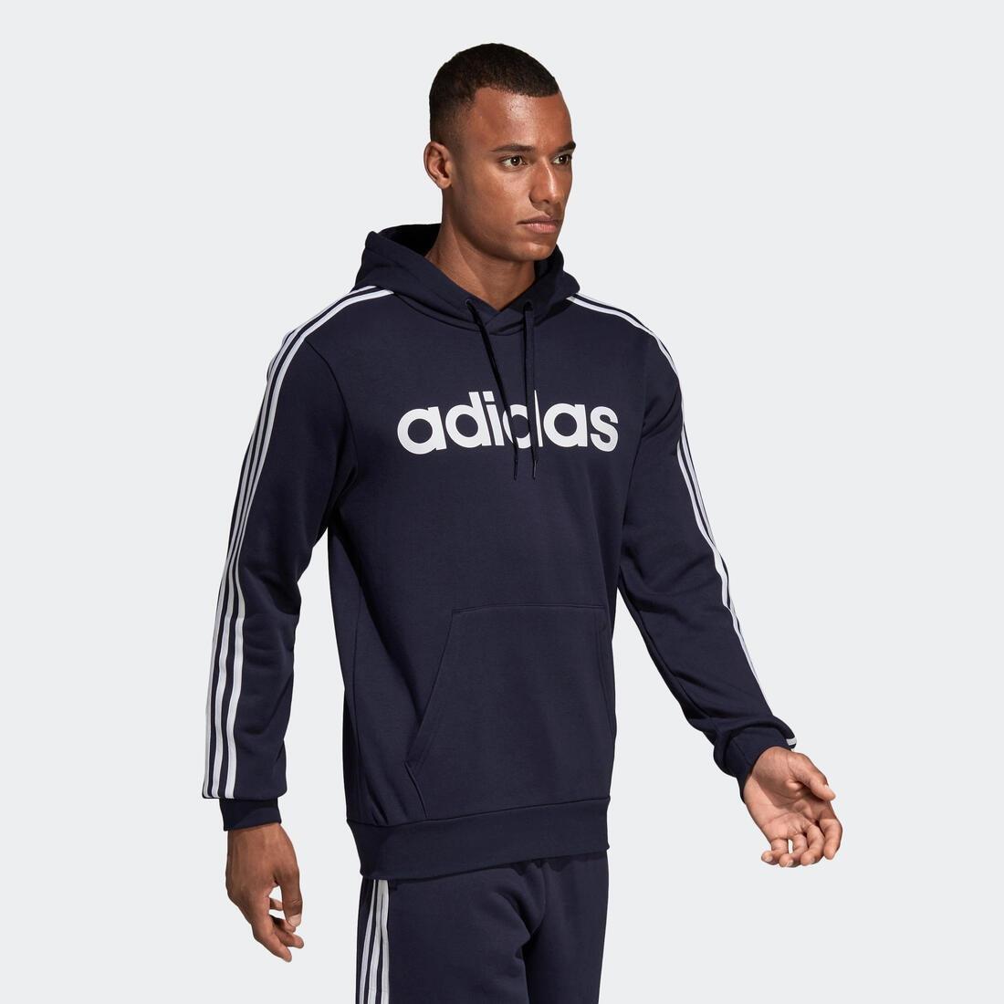 Men Adidas Hoodie, Navy Blue, No Color, large image number 8