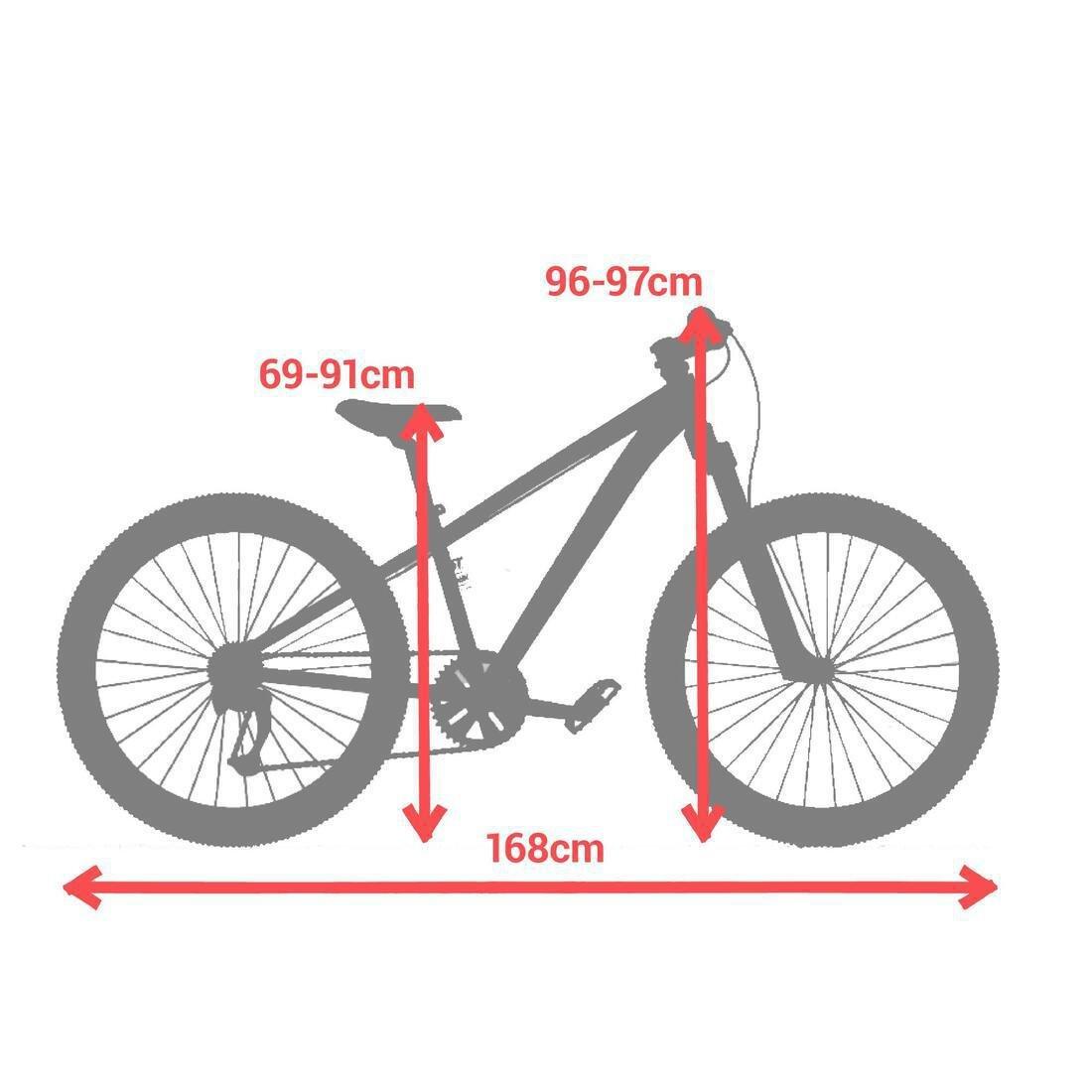 PAPAYA ORANGE 26 Kids' 9-12 Years Mountain Bike ST 500, No Color, large image number 9