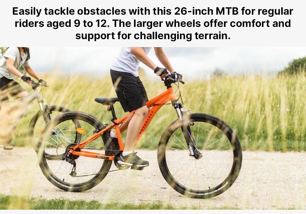 PAPAYA ORANGE 26 Kids' 9-12 Years Mountain Bike ST 500, No Color, large image number 19
