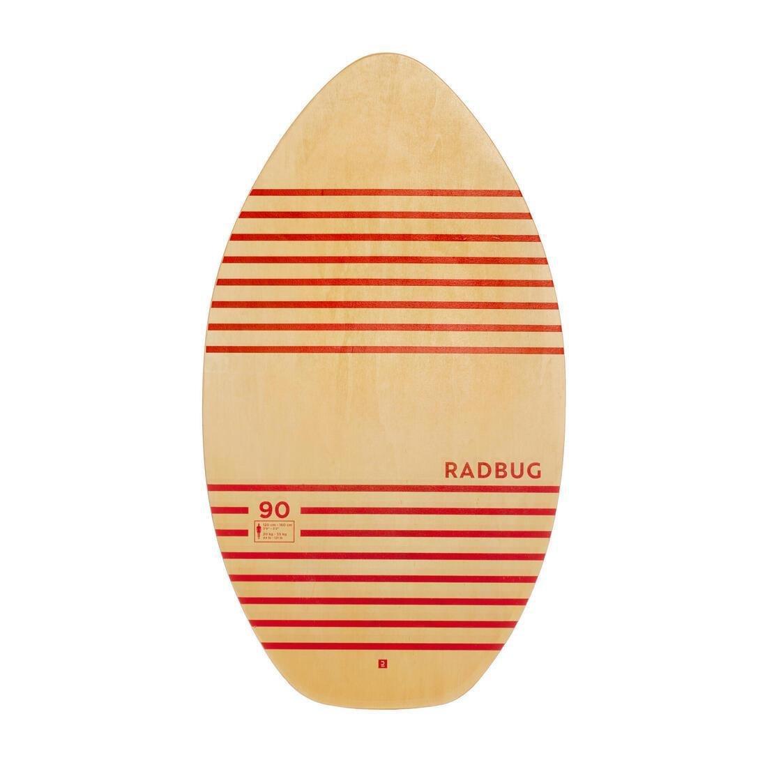 100Kids' Wood Skimboard, No Color, large image number 1