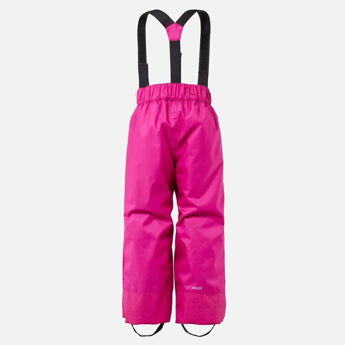 Kids Girls Warm And Waterproof Ski Trousers - 100, Pink, , large image number 2