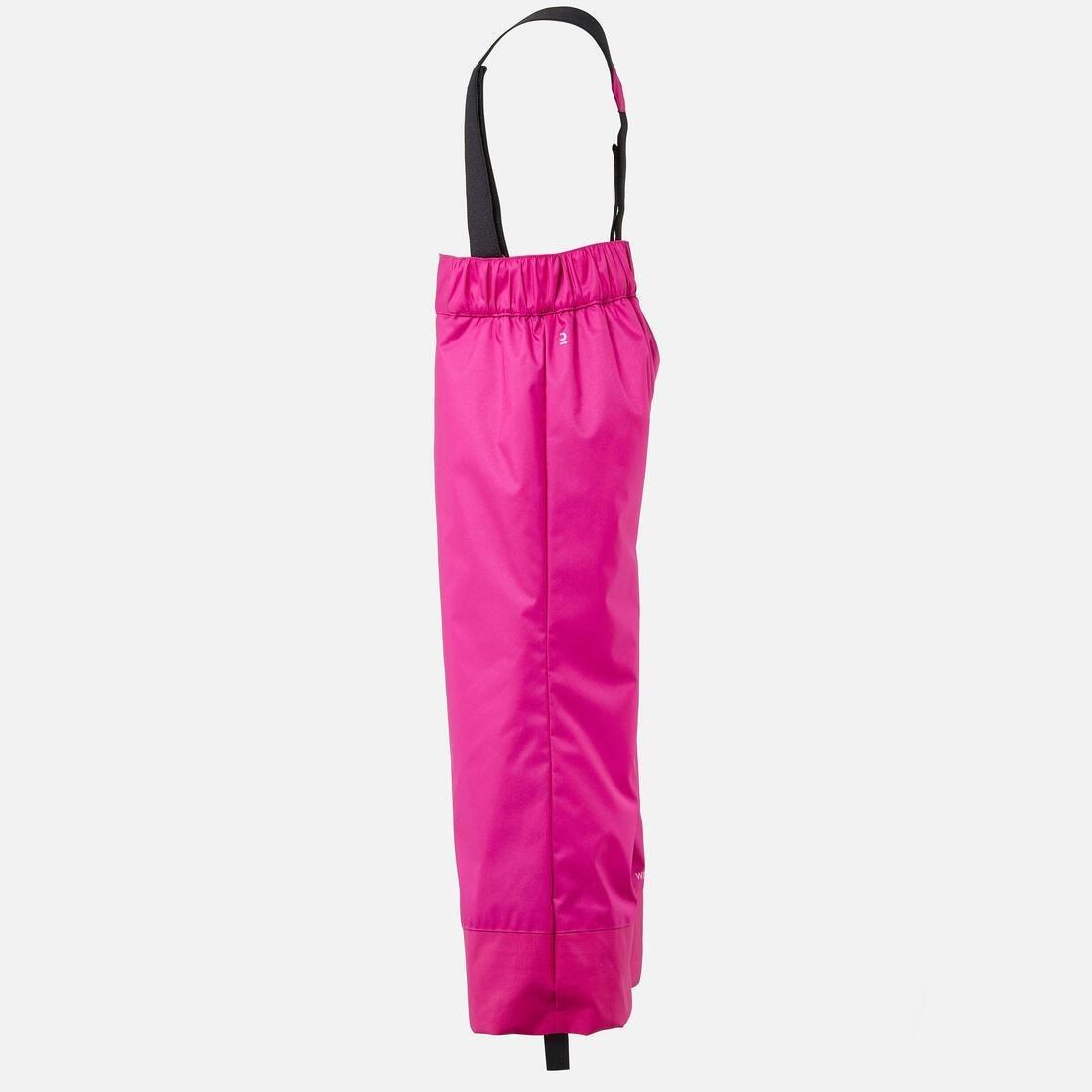 Kids Girls Warm And Waterproof Ski Trousers - 100, Pink, , large image number 3