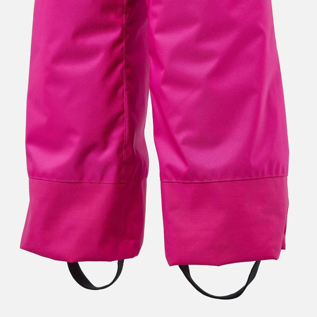 WEDZE - Kids Girls Warm And Waterproof Ski Trousers - 100, Pink