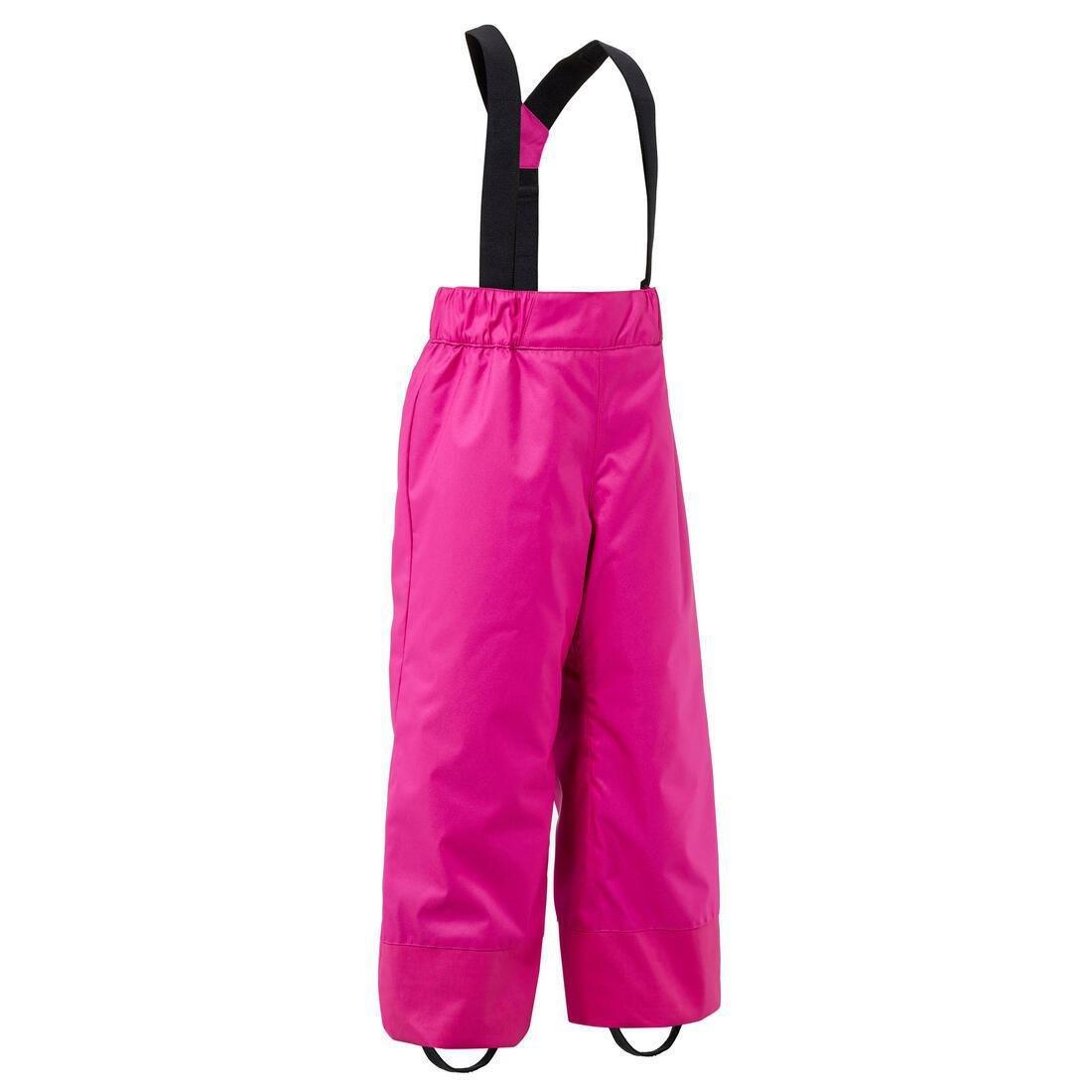Kids Girls Warm And Waterproof Ski Trousers - 100, Pink, No Color, large image number 13