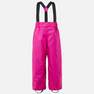 WEDZE - Kids Girls Warm And Waterproof Ski Trousers - 100, Pink
