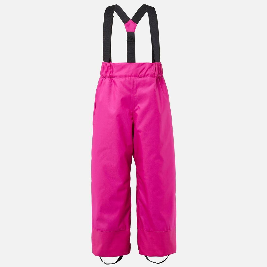 Kids Girls Warm And Waterproof Ski Trousers - 100, Pink, No Color, large image number 14
