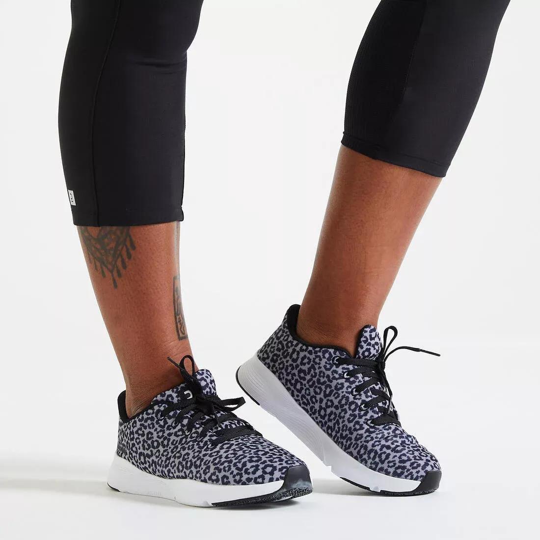 Women Fitness Shoes - 120 - Leopard Print, Black, 5401_000, large image number 9