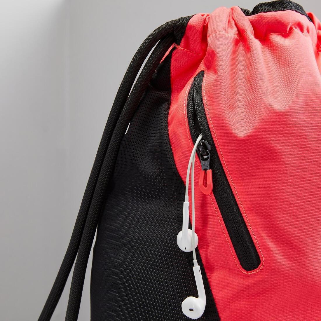 Cardio Training Fitness Backpack, Fluo Lime Yellow, No Color, large image number 2