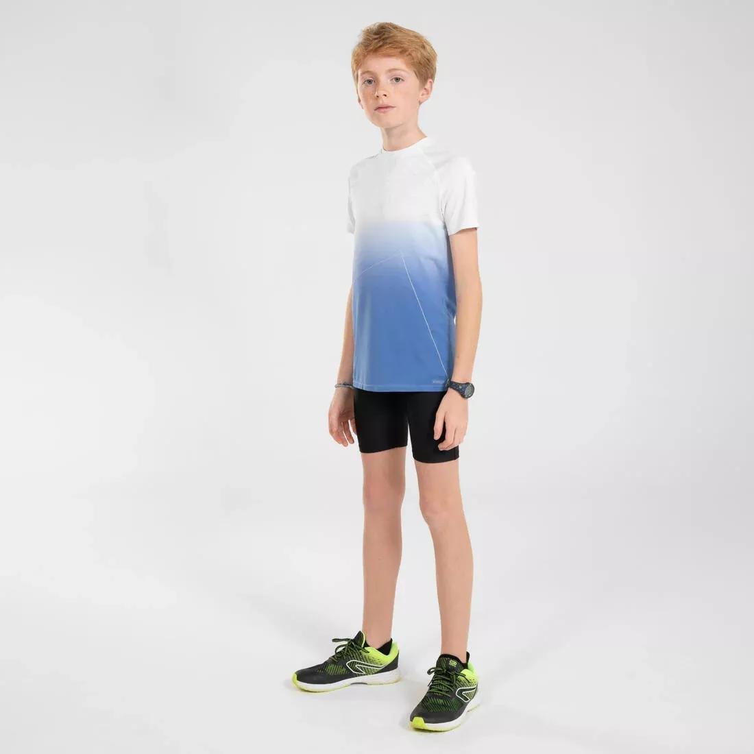 Kids Breathable Tight Shorts - Kiprun Dry, Black, , large image number 5
