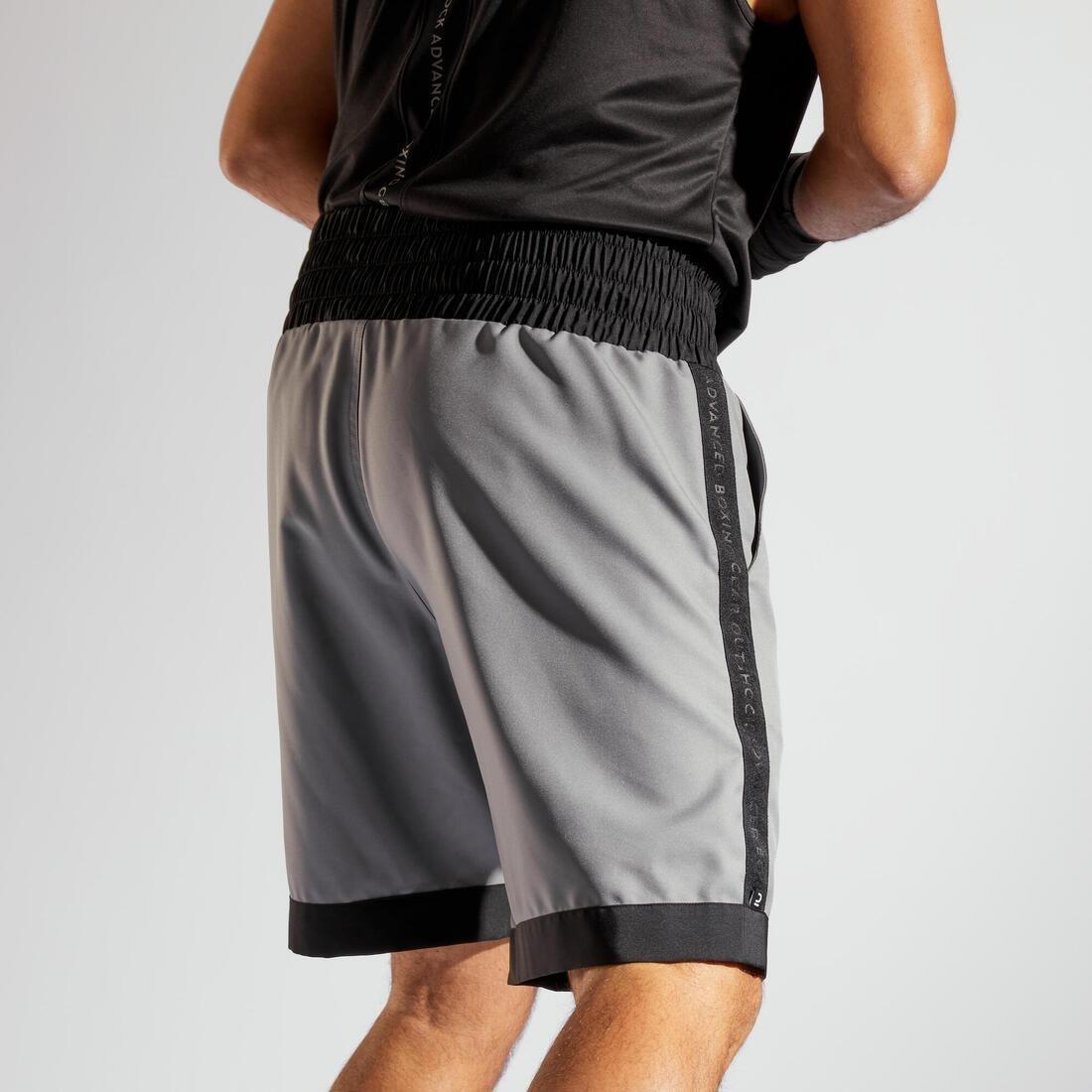 Light And Breathable Boxing Shorts - 500, Grey, No Color, large image number 7