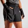 OUTSHOCK - Women Boxing Shorts - 500, Black