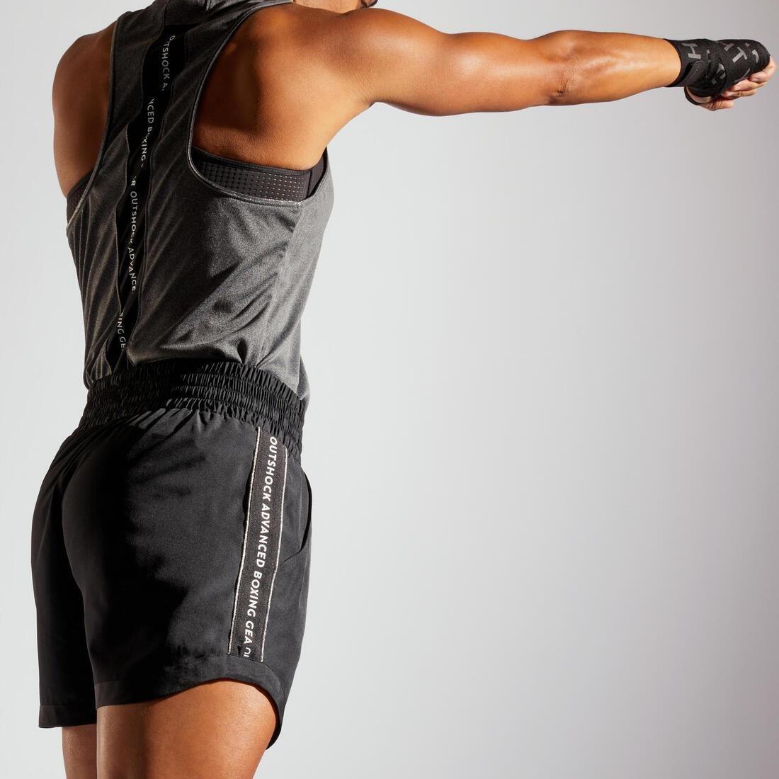 Women Boxing Shorts - 500, Black, No Color, large image number 5