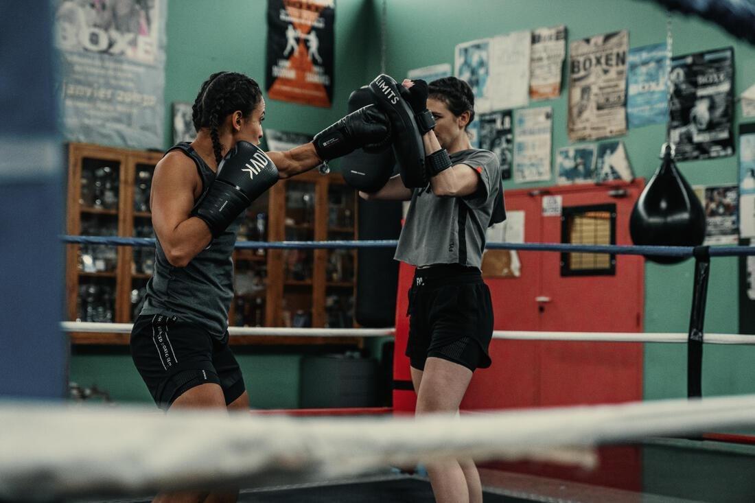 Women Boxing Shorts - 500, Black, No Color, large image number 8