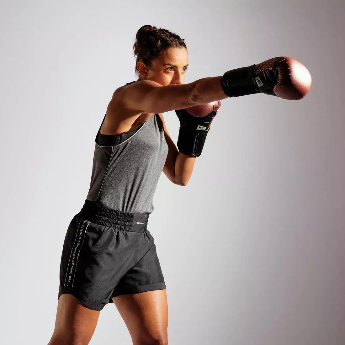Women Boxing Tank Top - 500, Grey, , large image number 3