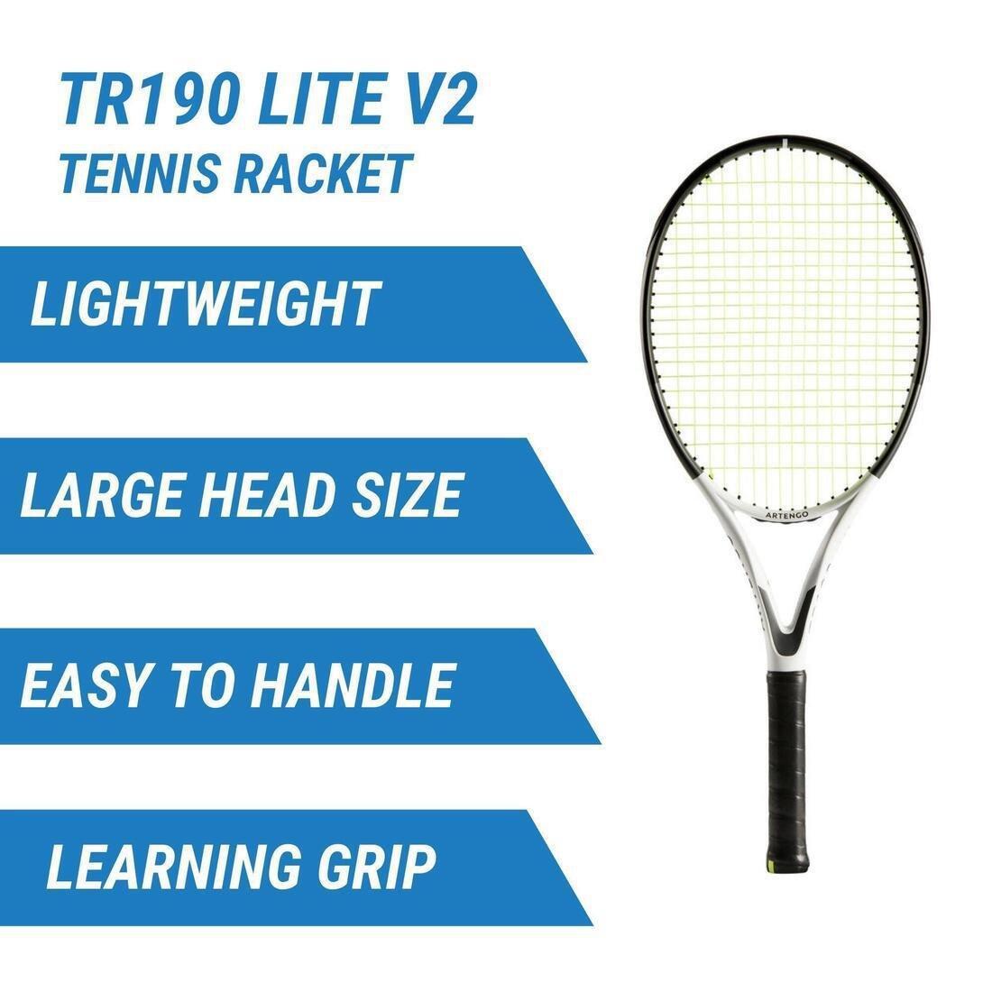 Grip 0Adult Tennis Racket Tr190 Lite V2, No Color, large image number 11