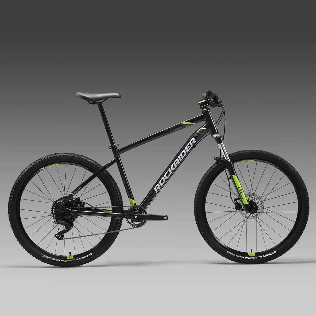 27.5 Inch Mountain Bike - Rockrider St 530, Black, No Color, large image number 2