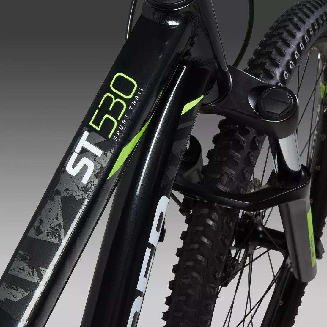 27.5 Inch Mountain Bike - Rockrider St 530, Black, No Color, large image number 8