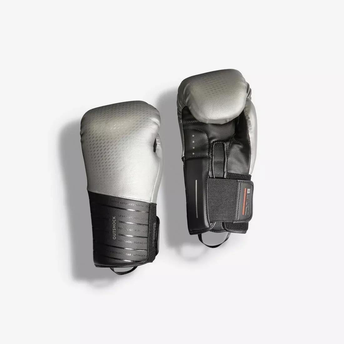 COMET GREY Adult Boxing Sparring Gloves-Grey/Black, No Color, medium