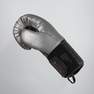 OUTSHOCK - Boxing Sparring Gloves 900 - Black/Silver, Steel grey
