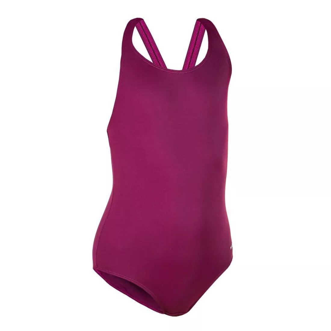 Kids Girls One-Piece Swimsuit, Purple, , large image number 6