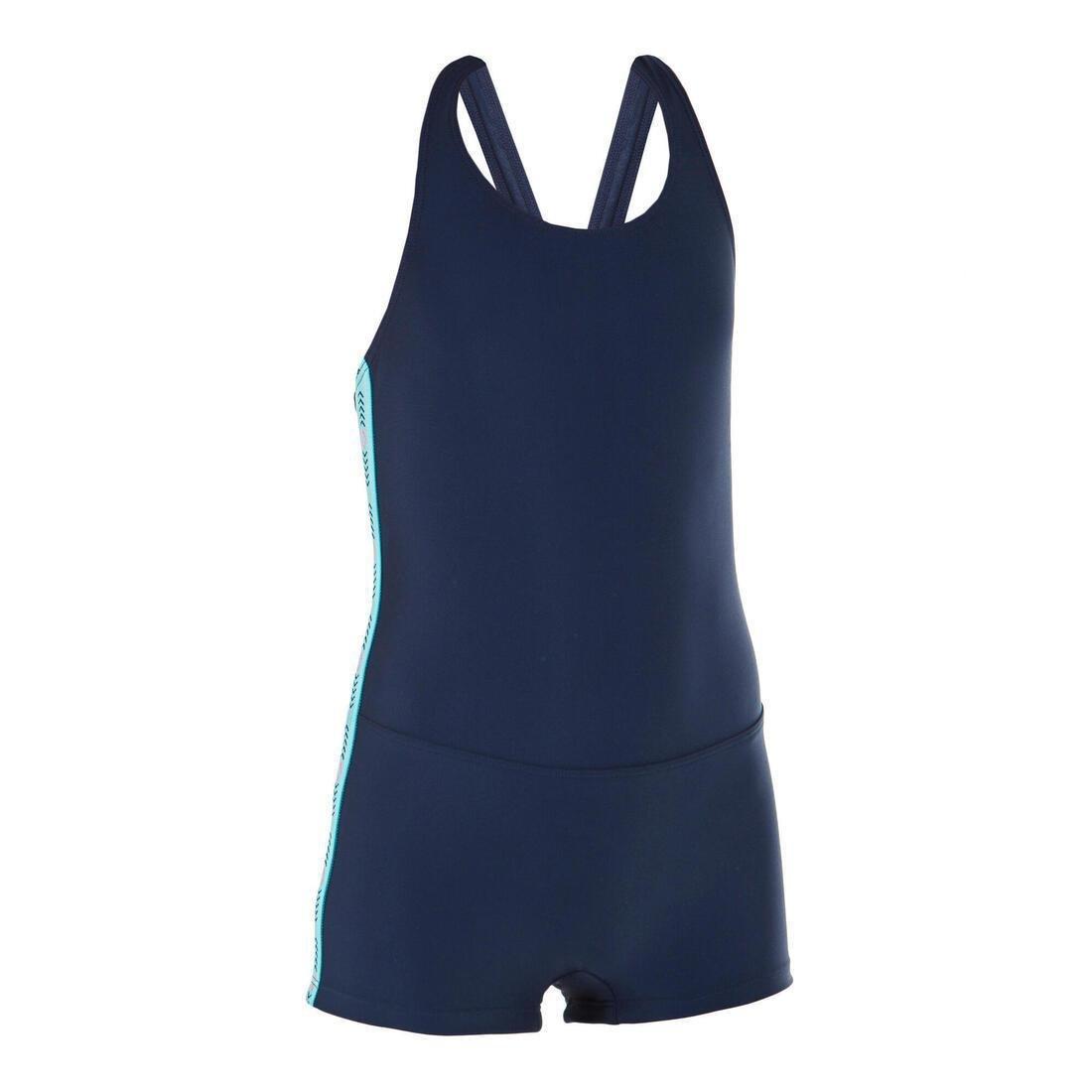 1-piece Vega Shorty Swimsuit, Navy Blue, , large image number 4
