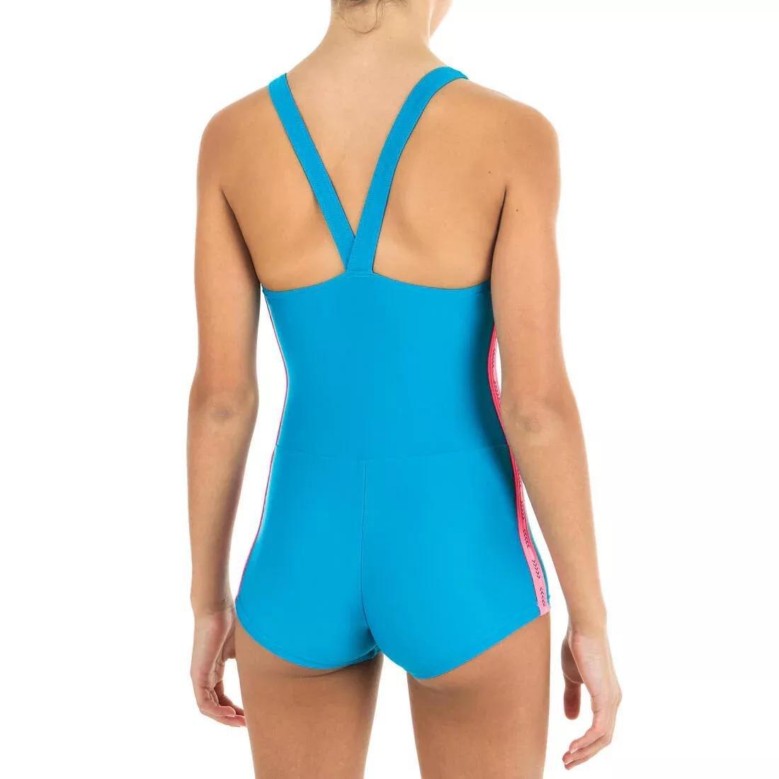 1-piece Vega Shorty Swimsuit, Navy Blue, , large image number 9