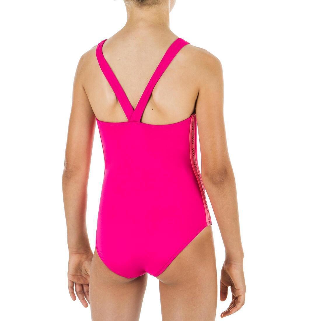 One-Piece Swimsuit, Vega Pink, Magenta, No Color, medium