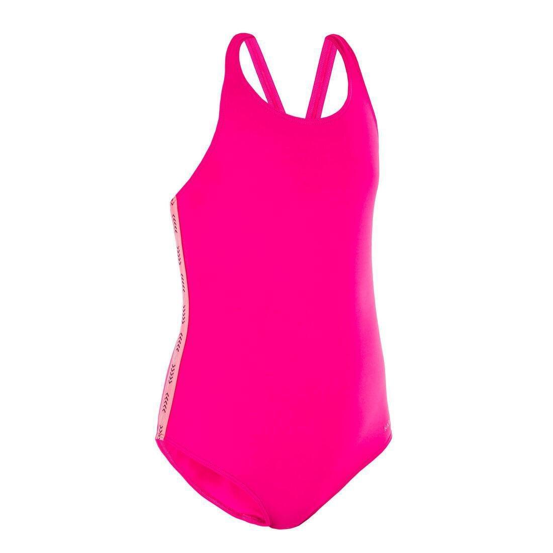 One-Piece Swimsuit, Vega Pink, Magenta, No Color, medium