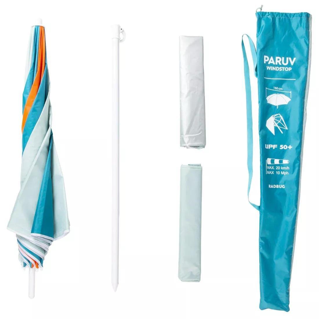 Parasol 2 Person UPF50 PARUV Windstop, Teal Green, No Color, large image number 2