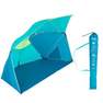 DECATHLON - 3-person Sun Shelter Beach Parasol UPF50 Iwiko 180, Blue Grey