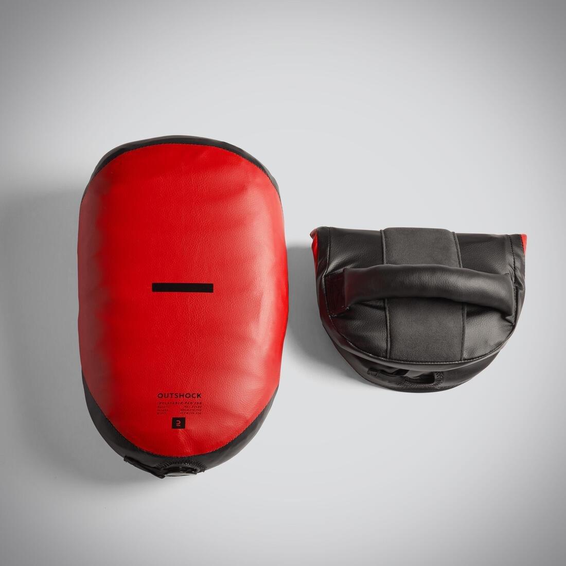 BEIGE Inflatable Boxing Pads Air 100 Twin-Pack - Red/Black, No Color, large image number 1