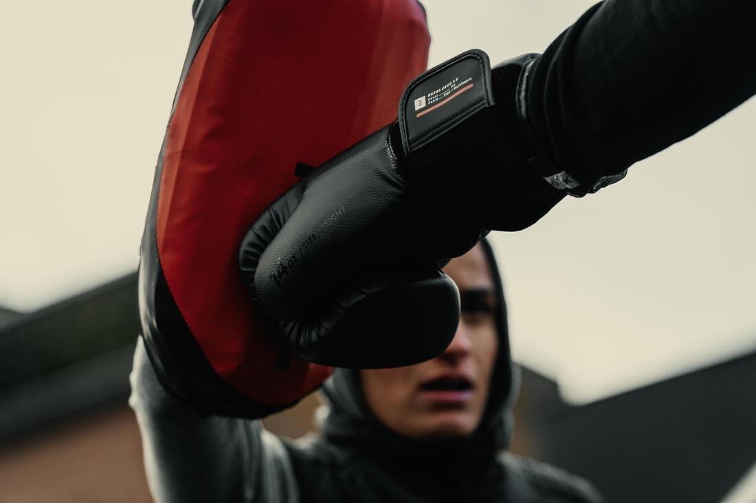 BEIGE Inflatable Boxing Pads Air 100 Twin-Pack - Red/Black, No Color, large image number 9