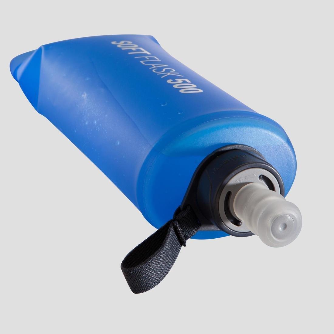 Flexible Trail Running Water Bottle - 500 Ml, Blue, No Color, large image number 2