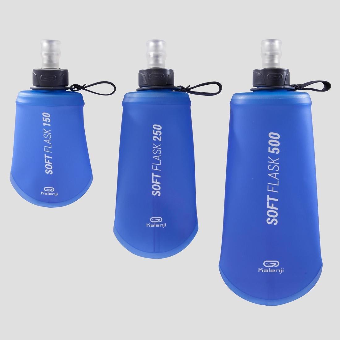Flexible Trail Running Water Bottle - 500 Ml, Blue, No Color, large image number 7