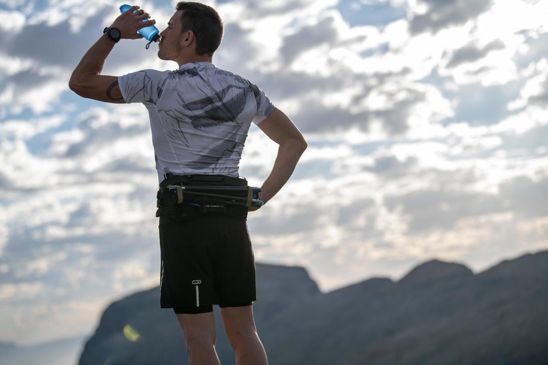 Flexible Trail Running Water Bottle - 500 Ml, Blue, No Color, large image number 11