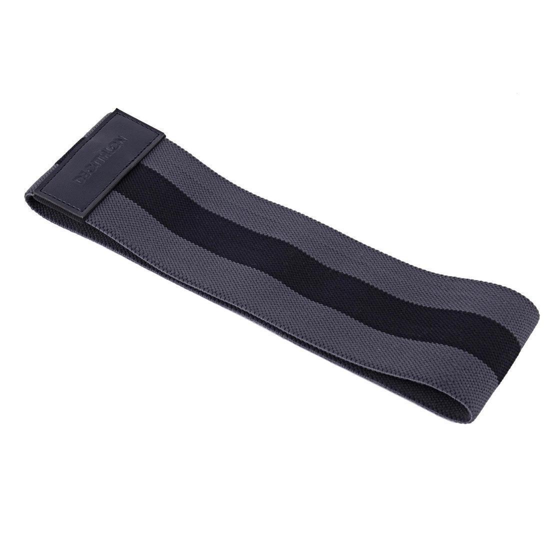 Strength Training Resistance Band Glute Band, Hard, Grey, No Color, large image number 0