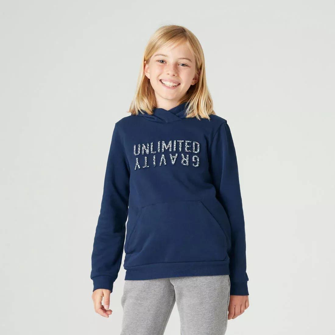 Kids Girls Hoodie, Black, , large image number 7