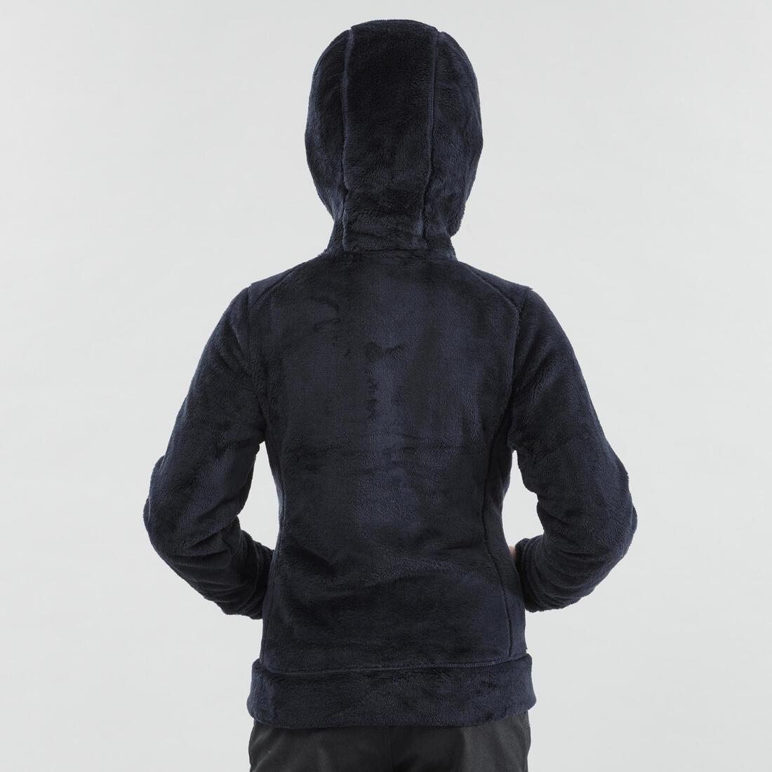 Kids Unisex Warm Hiking Fleece Jacket - MH500 Aged 7-15, Blue, No Color, large image number 11