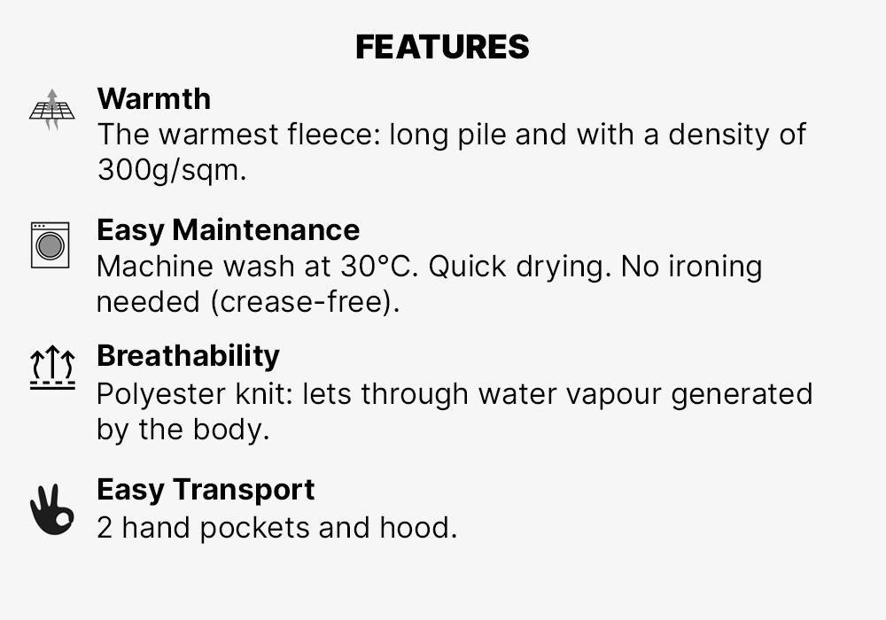 Kids Unisex Warm Hiking Fleece Jacket - MH500 Aged 7-15, Blue, No Color, large image number 15